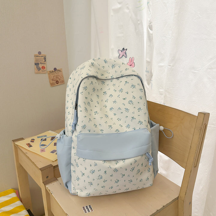 Floral Print School Backpack