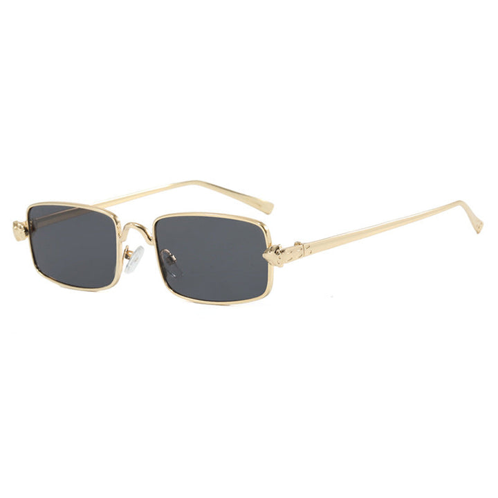 Ladies elegant square sunglasses with luxurious metal frame and UV protection Kalsten