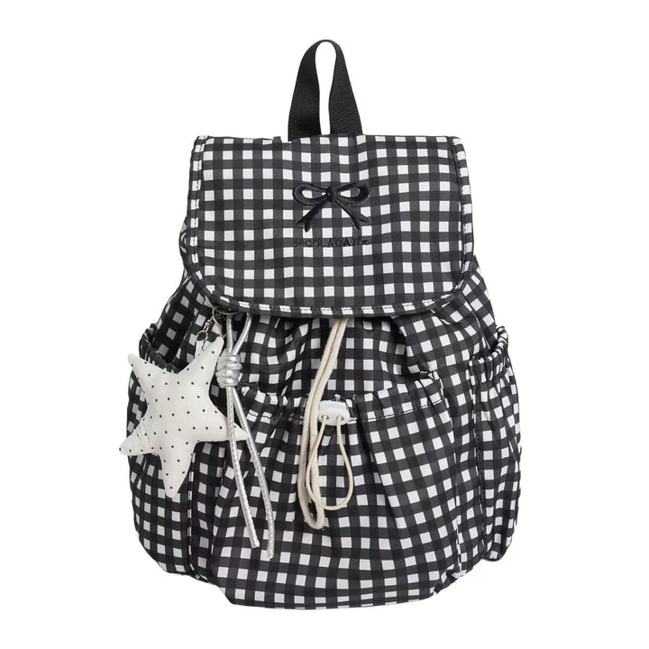 Cute Gingham Print Backpack Kalsten