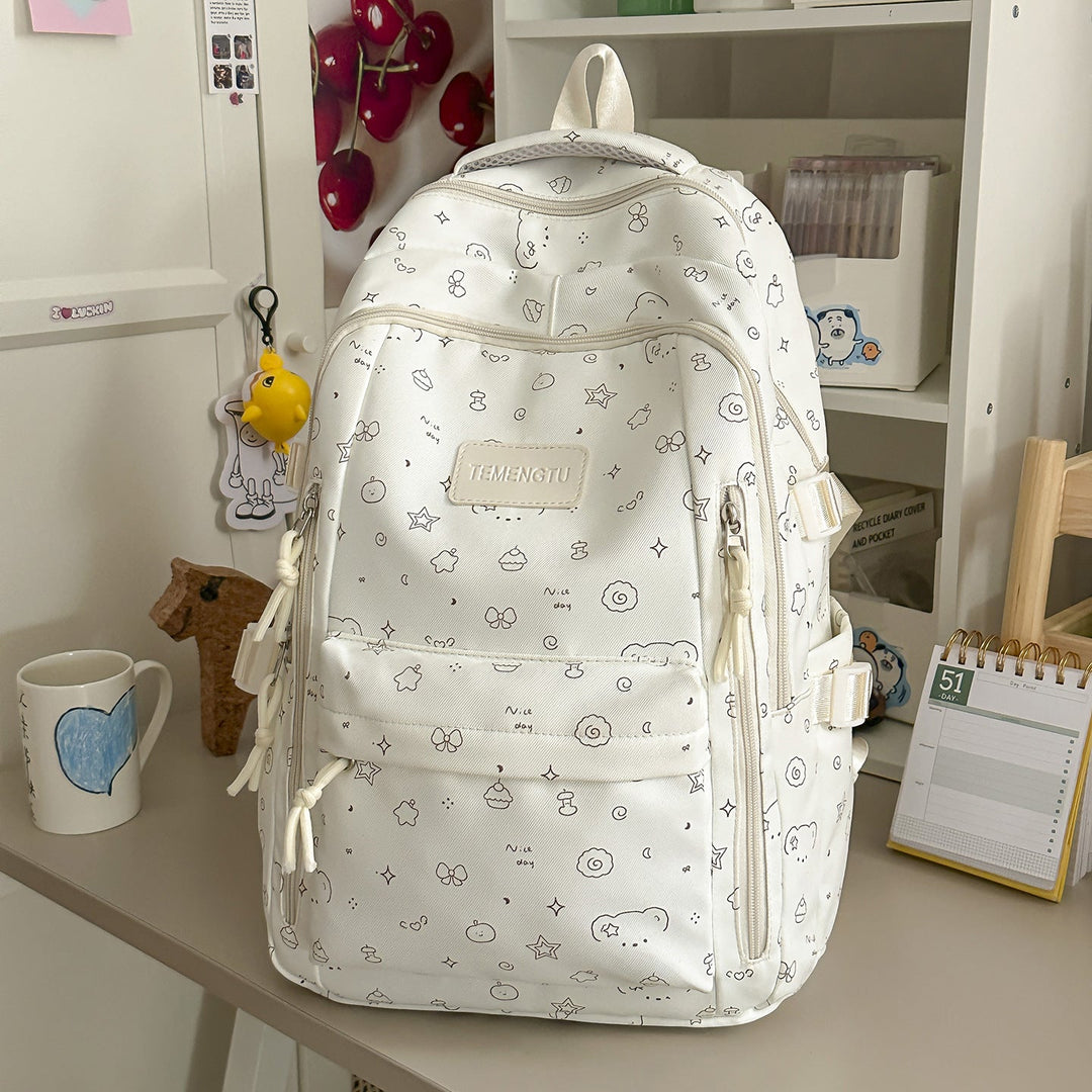 Casual Printed School Backpack