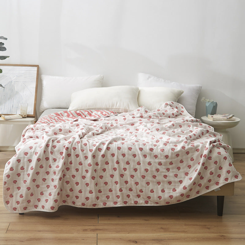 Women Elegant Blanket with Subtle Leaf Pattern Kalsten