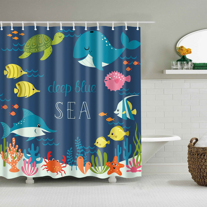 Floral Patterned Bathroom Shower Curtain Kalsten