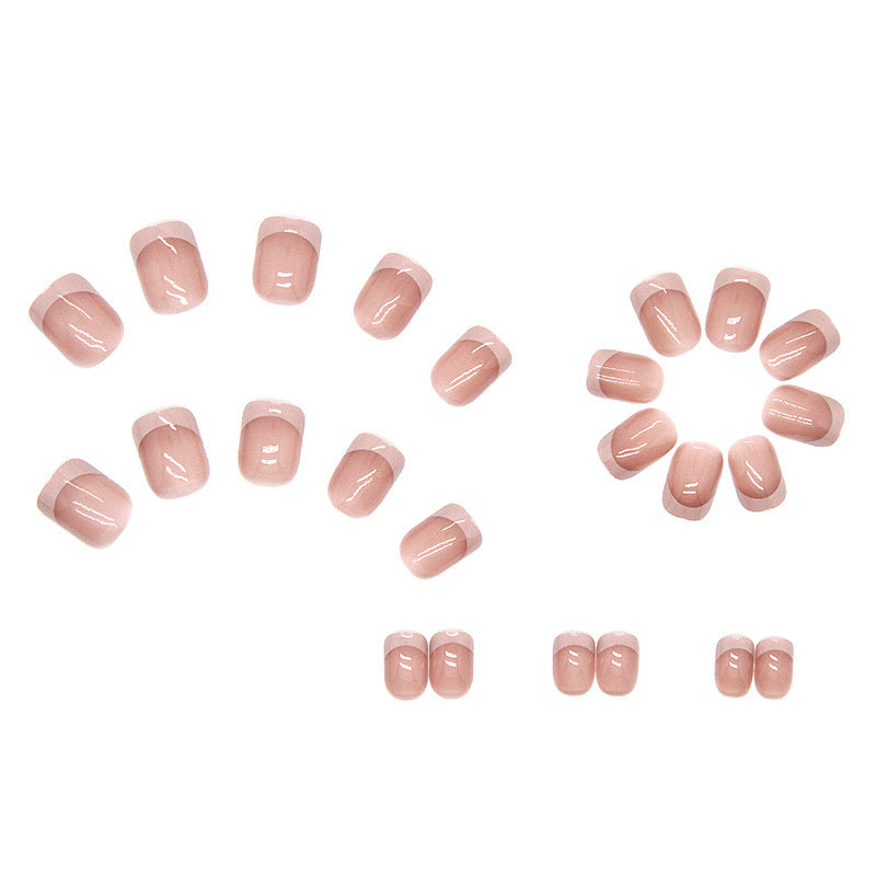 Classic French Tip Press-On Nail Set Kalsten