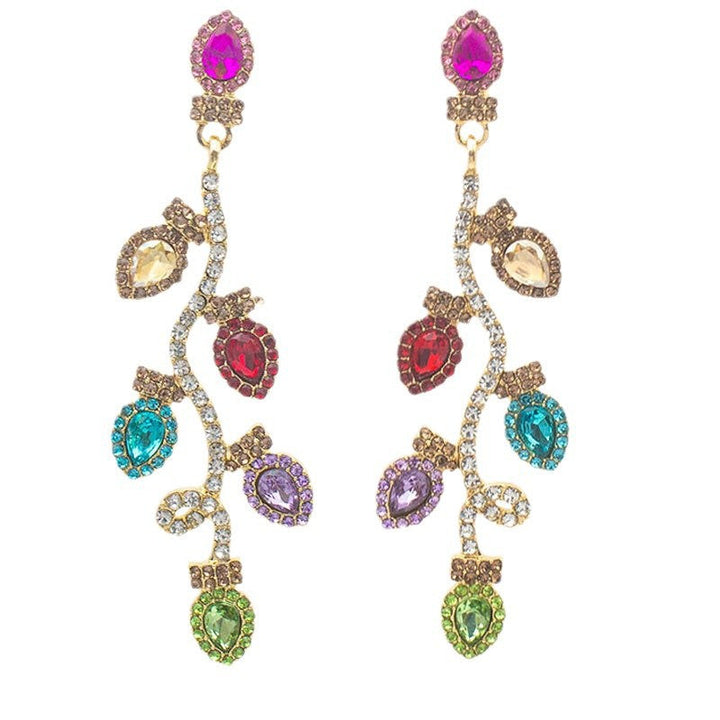Vibrant Floral-Inspired Drop Earrings Kalsten