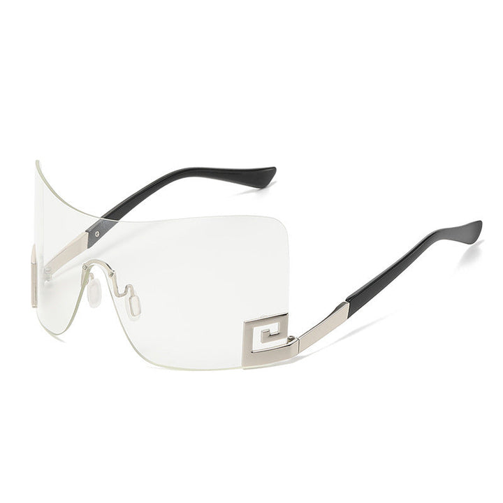 Women's Oversized Shield Sunglasses with Extravagant Design Kalsten