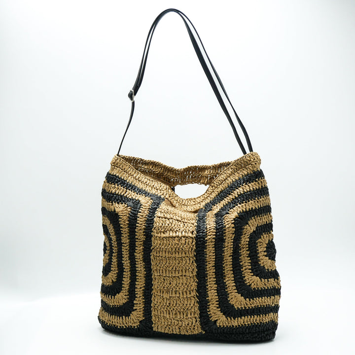 Handcrafted tote bag with geometric design Kalsten