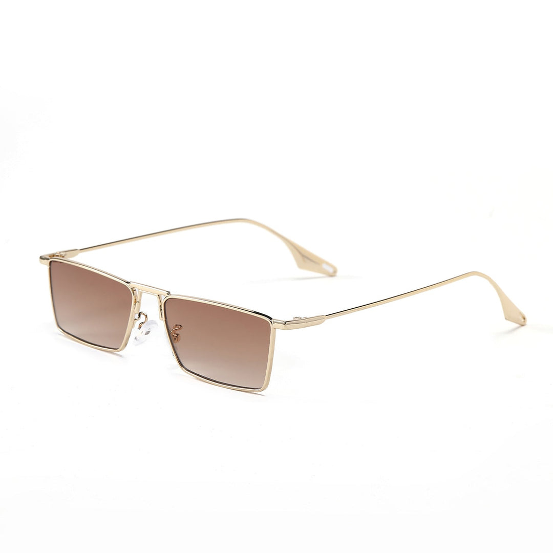 Women's elegant square sunglasses with narrow metal frame and UV protection Kalsten