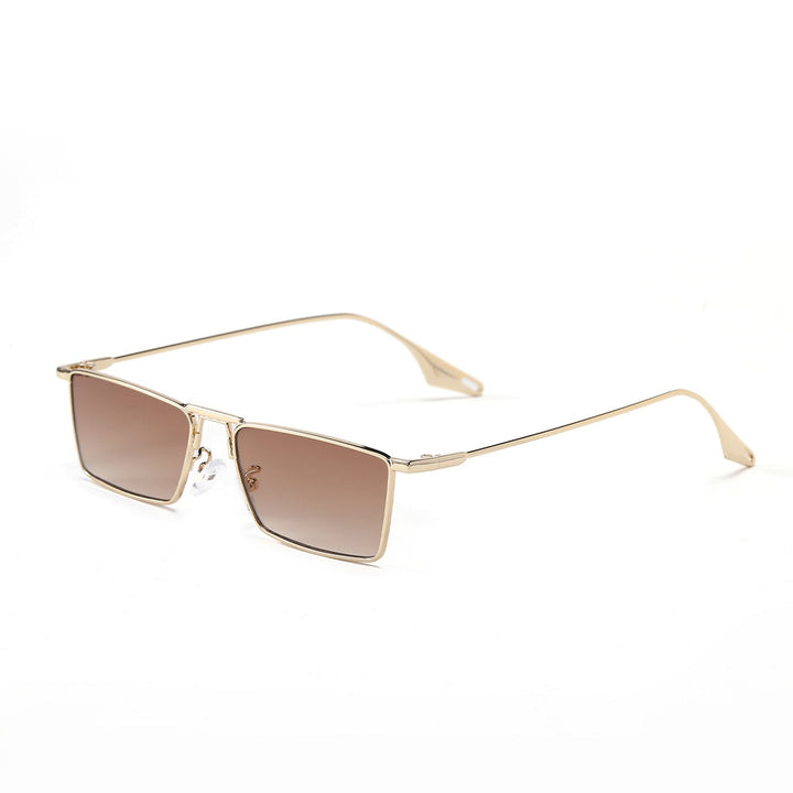 Women's elegant square sunglasses with narrow metal frame and UV protection Kalsten