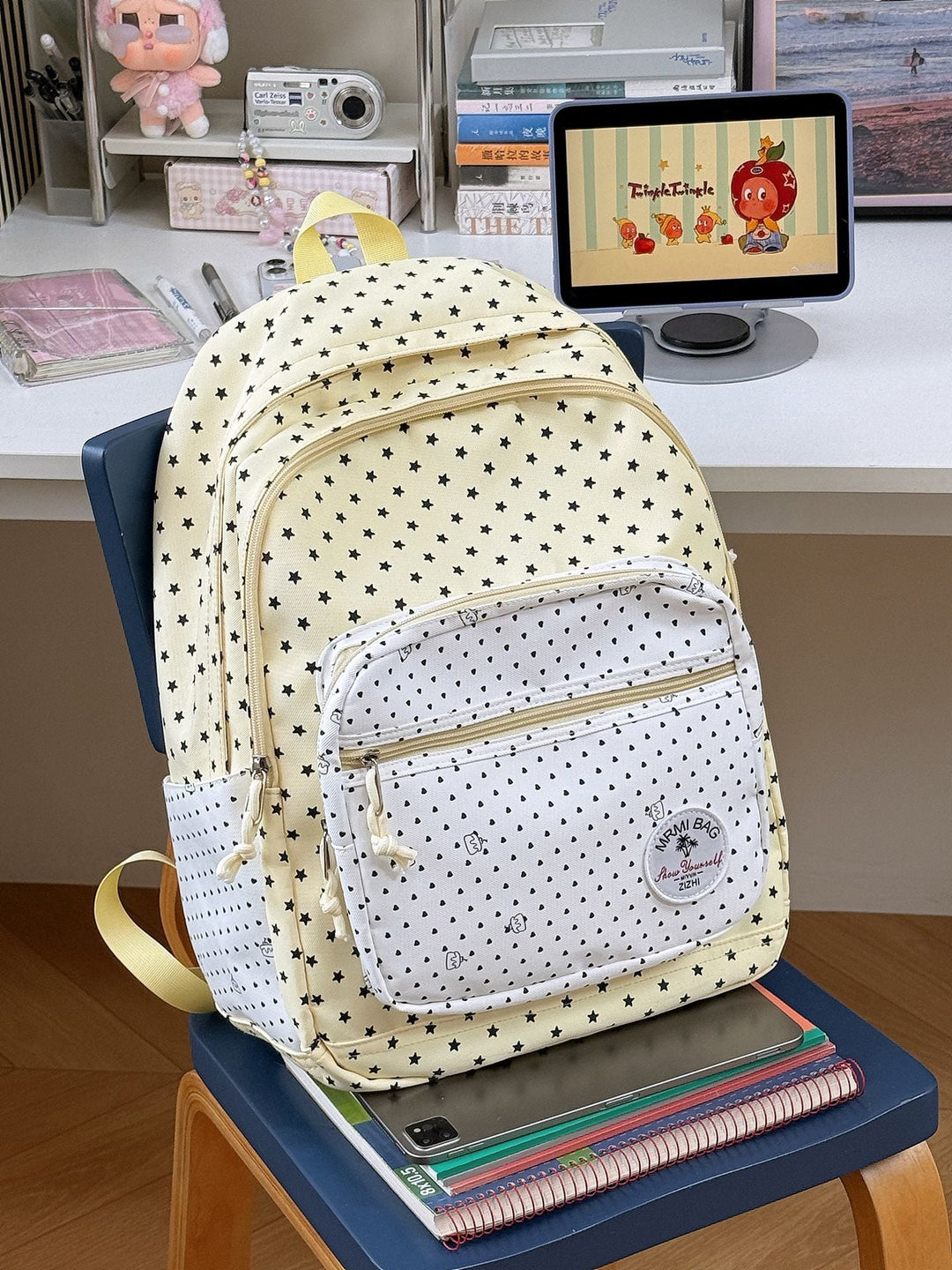 Cute Star-Patterned Casual School Backpack