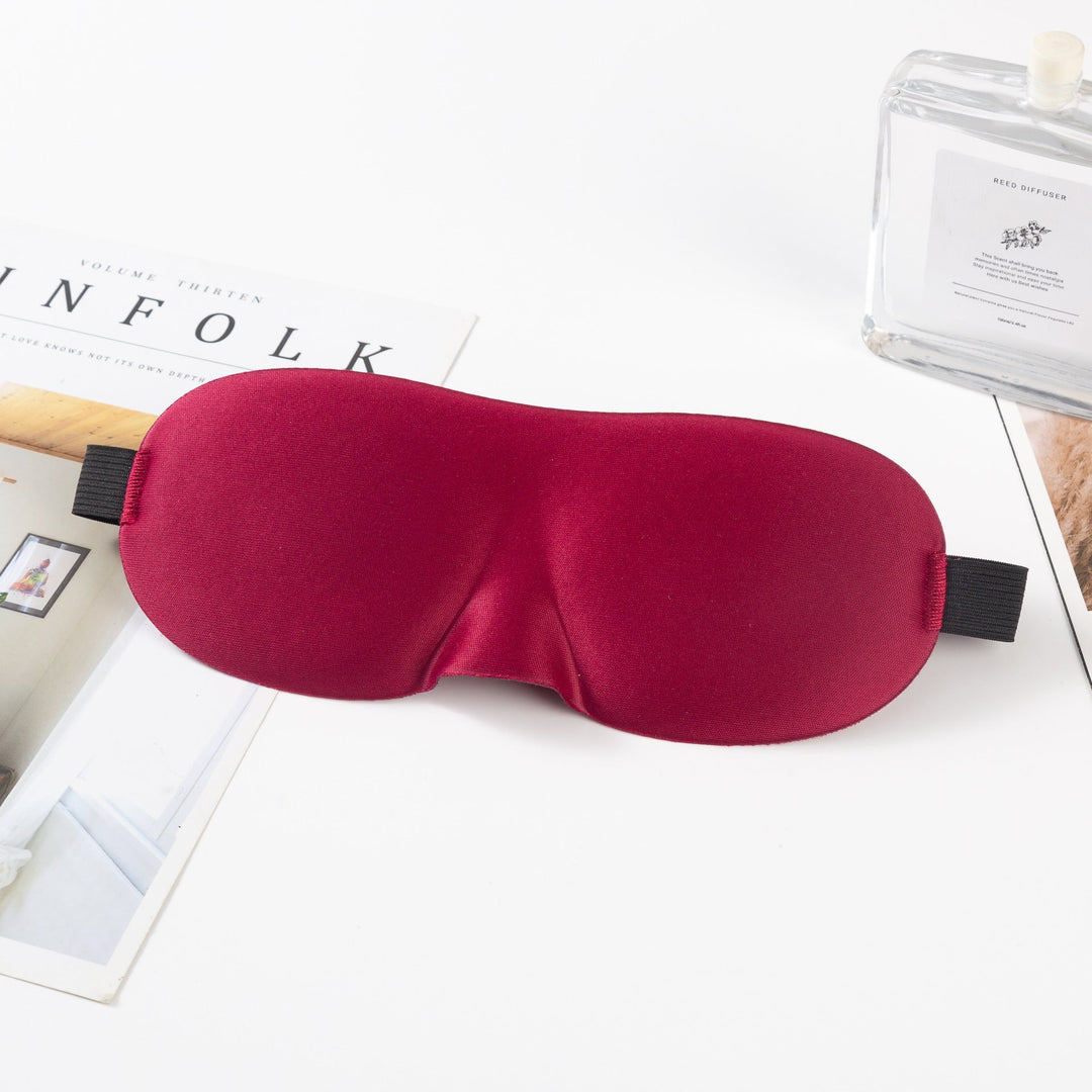 Unisex nan anatomically shaped sleep mask with formed eye sockets, lightweight foam core, and elastic comfort band Kalsten