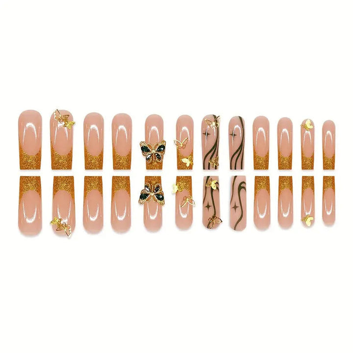 Decorative Butterfly Press-On Nail Art Kalsten
