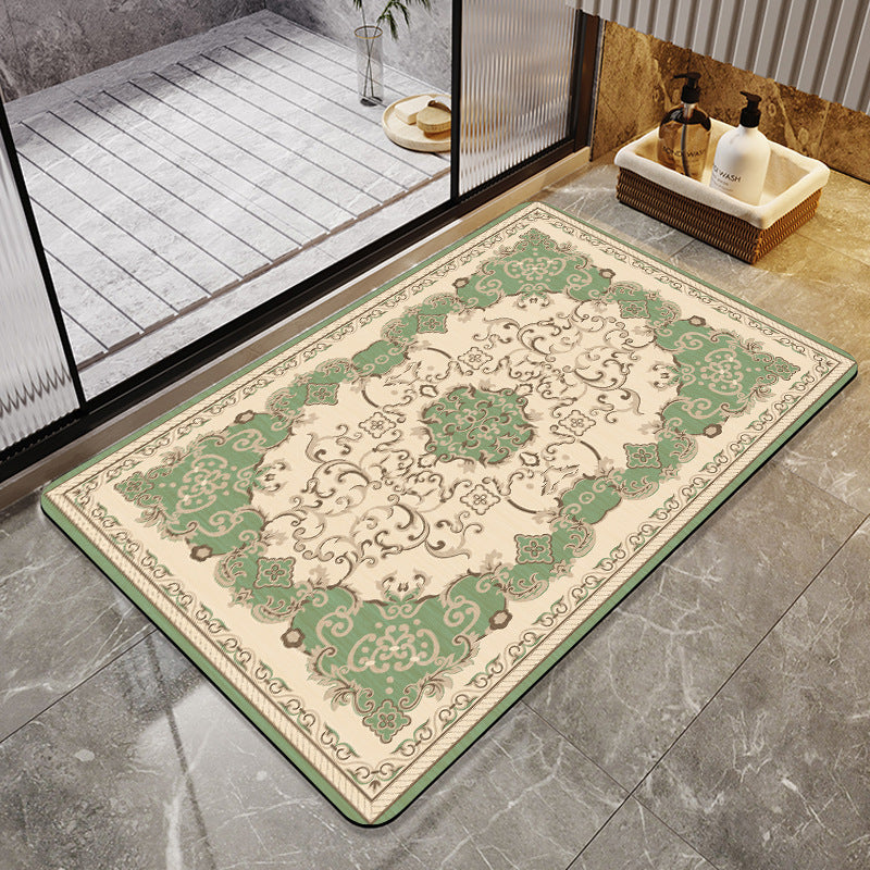 Elegant Vintage Floral Bath Mat Acalora 1788245864