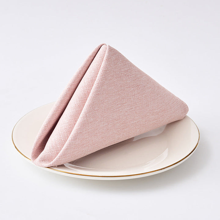 Premium Textured Linen-Blend Dinner Napkin With Hotel-Style Hem