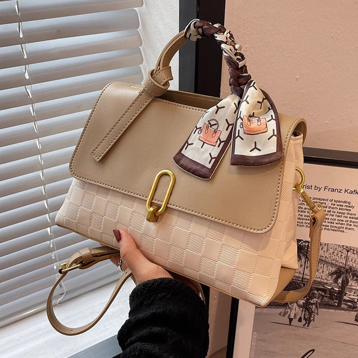Chic Structured Handheld Satchel Kalsten