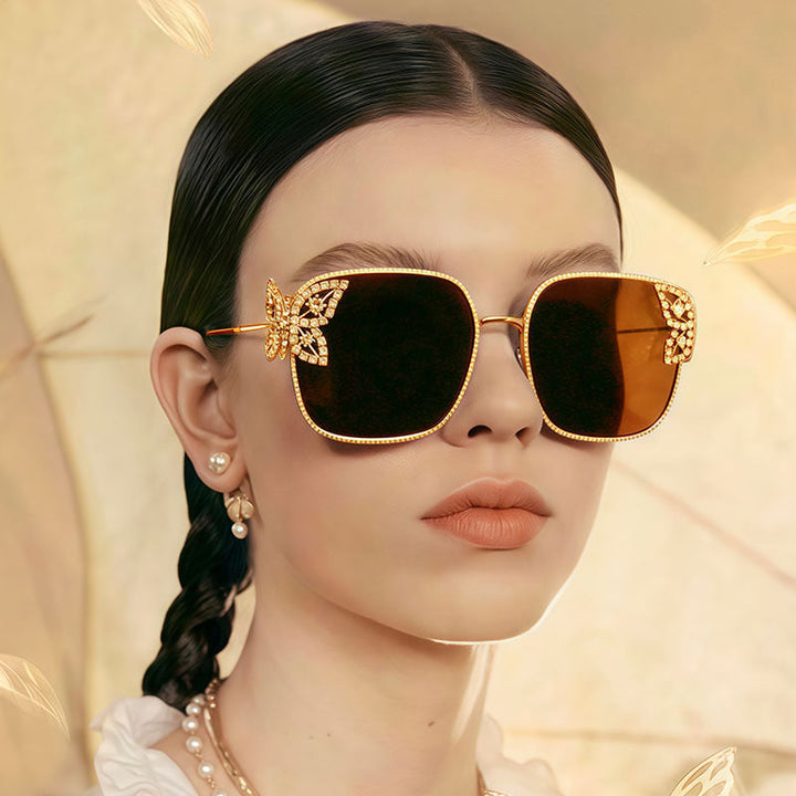 Ladies extravagant glasses with sparkling accents Kalsten