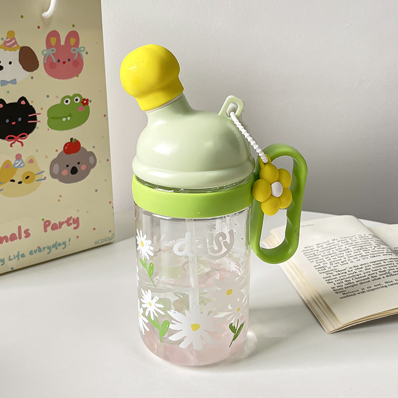 Women's practical and decorative drinking bottle with silicone lid Kalsten
