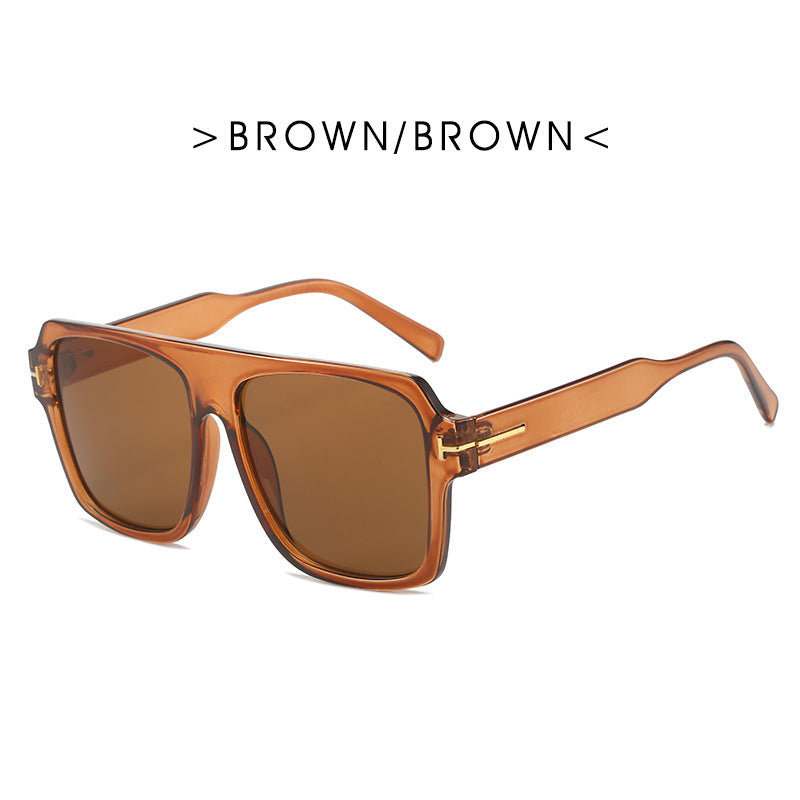 Women's square sunglasses with stylish, transparent frame Kalsten