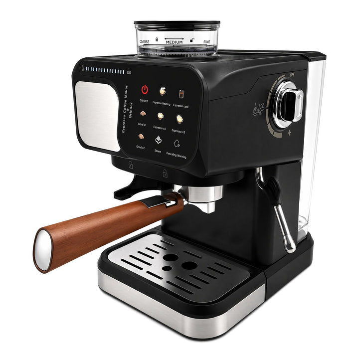 Espresso machine with integrated grinder and precise brew temperature control Kalsten