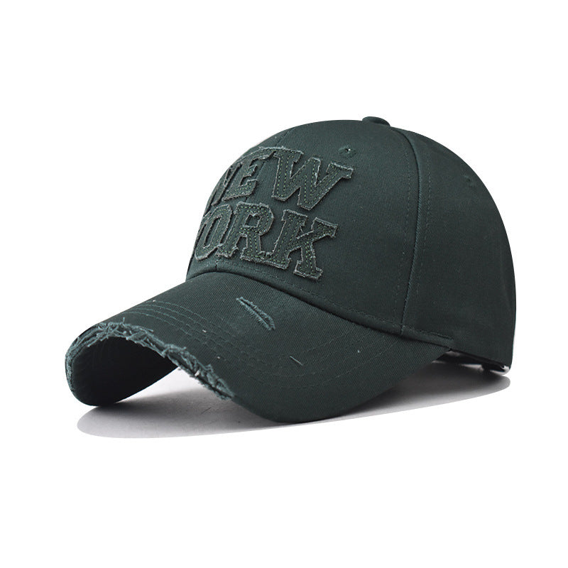 Women's Distressed Embroidered Baseball Cap Kalsten