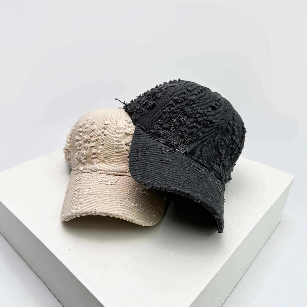 Women's Distressed Textured Baseball Cap Kalsten