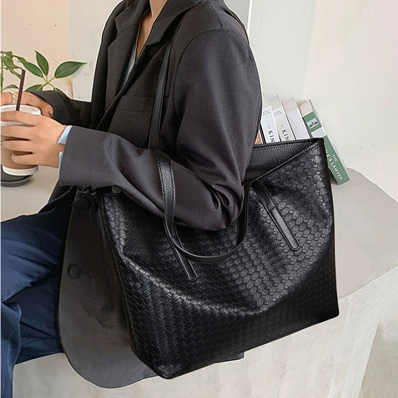 Woven Leather Tote Bag Kalsten