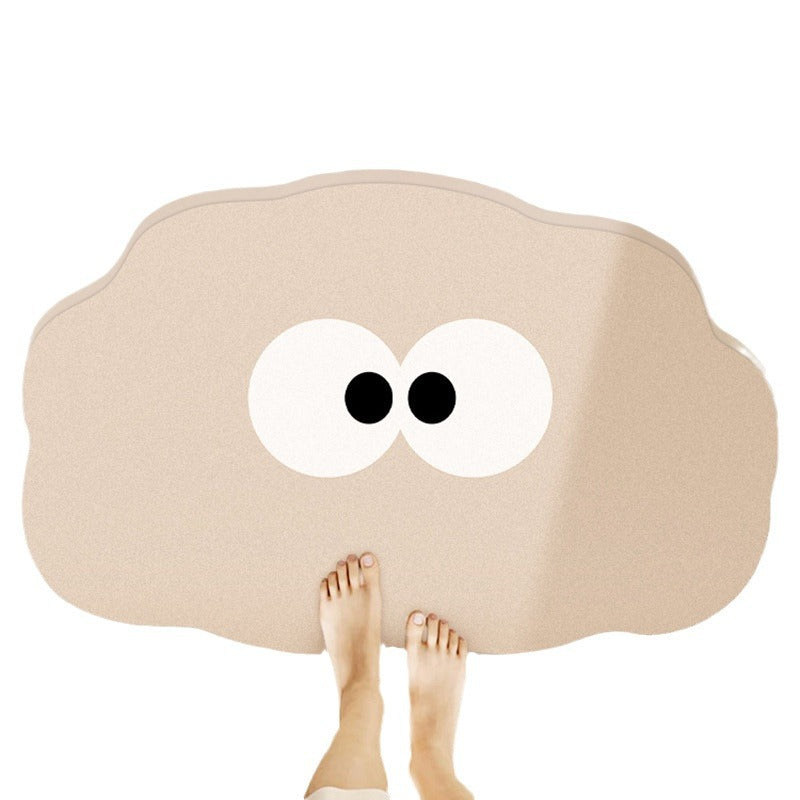 Whimsical Cartoon-Themed Bath Mat Kalsten