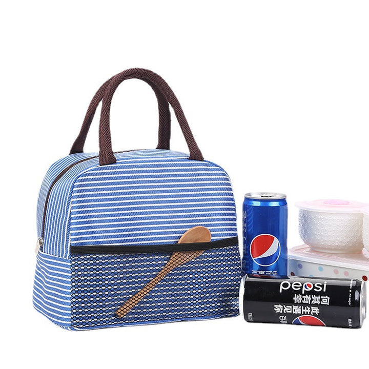Cooling insulated bag with stylish striped pattern Kalsten