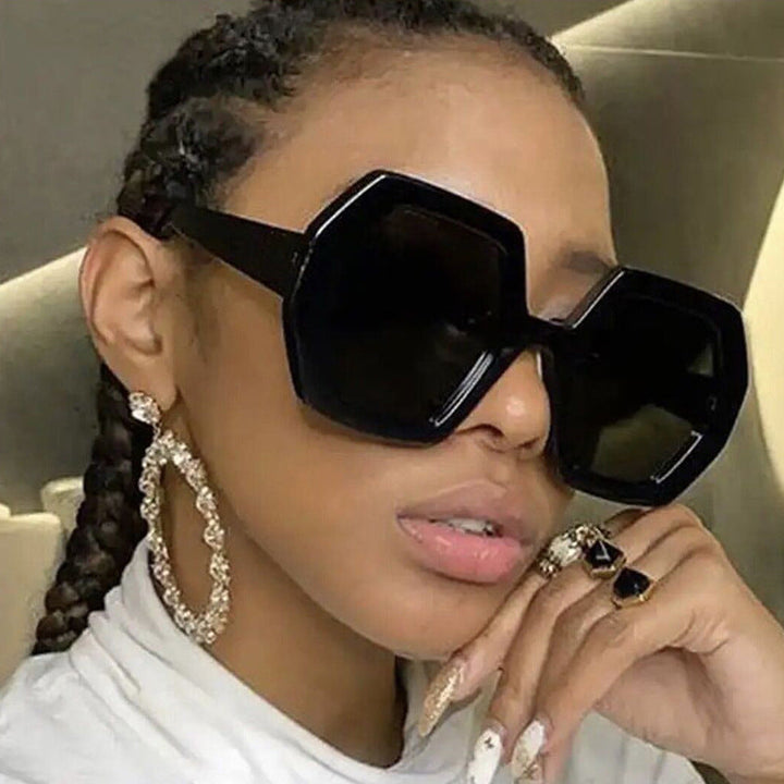 Women innovative hexagonal sunglasses Kalsten