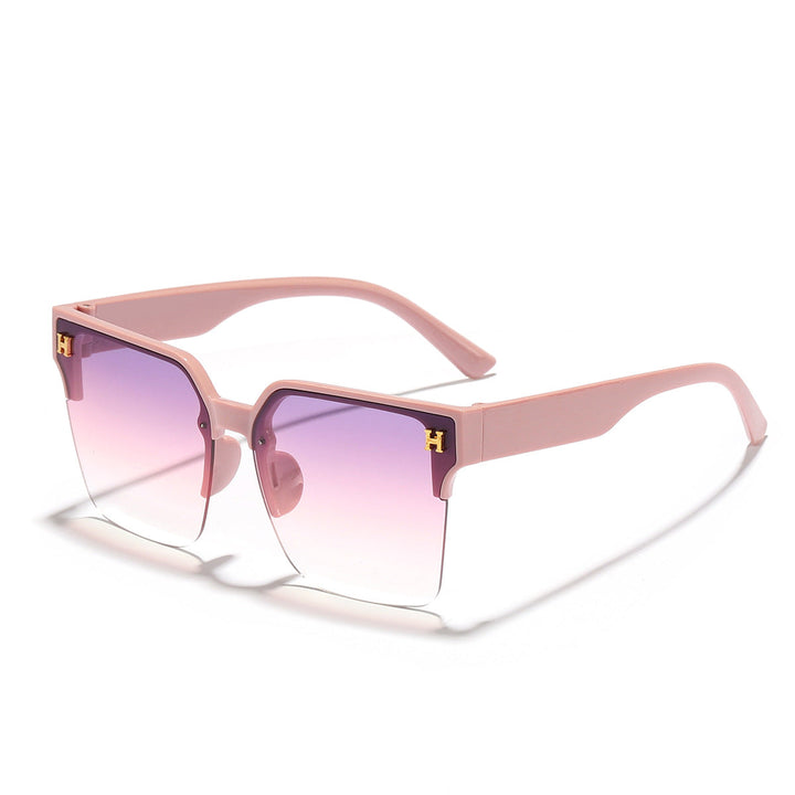 Women's modern square sunglasses with transparent frame Kalsten