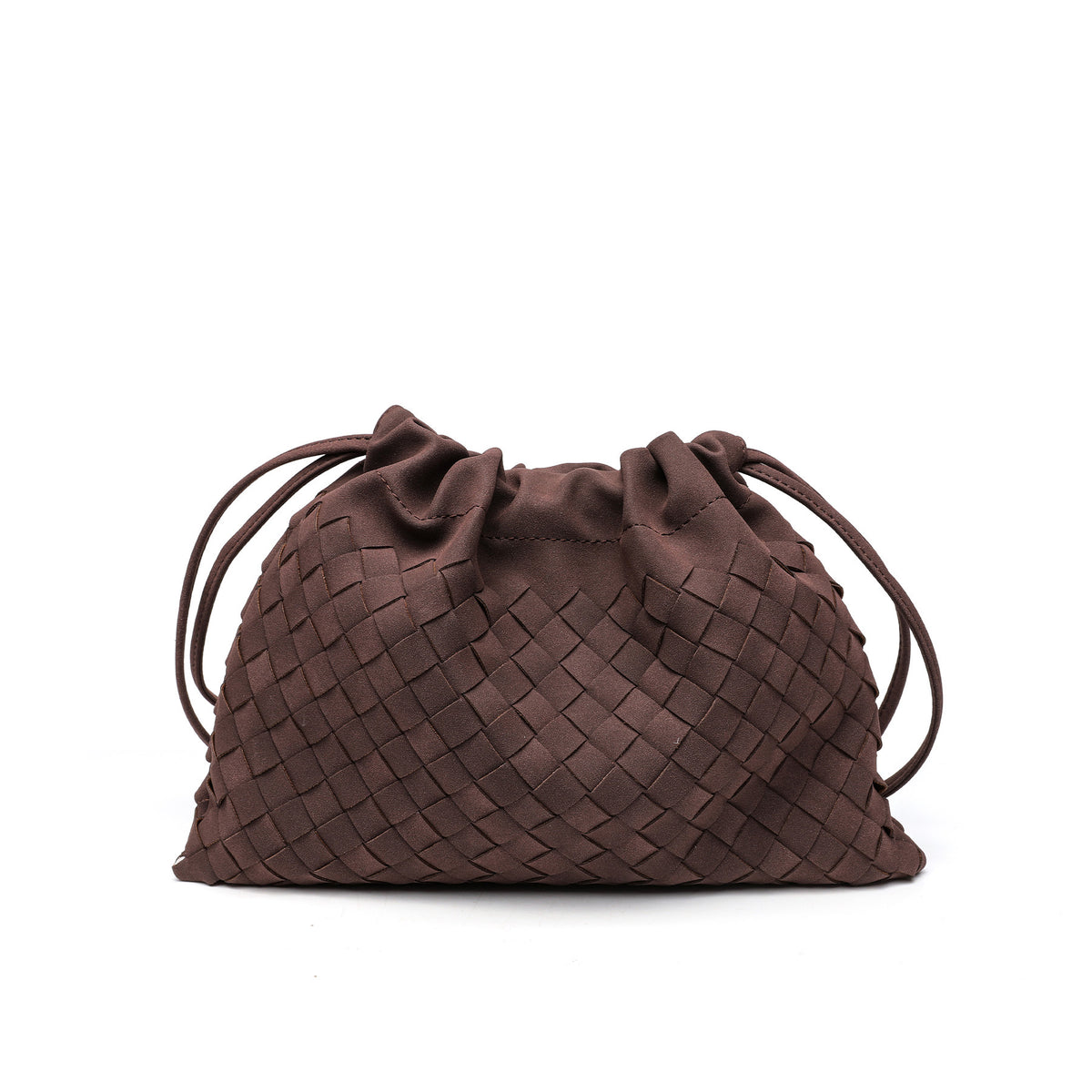 Woven Drawstring Shoulder Bag Acalora