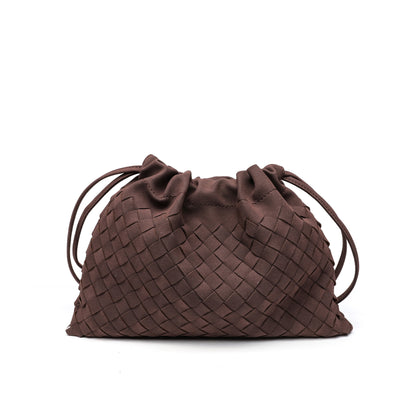 Woven Drawstring Shoulder Bag Acalora