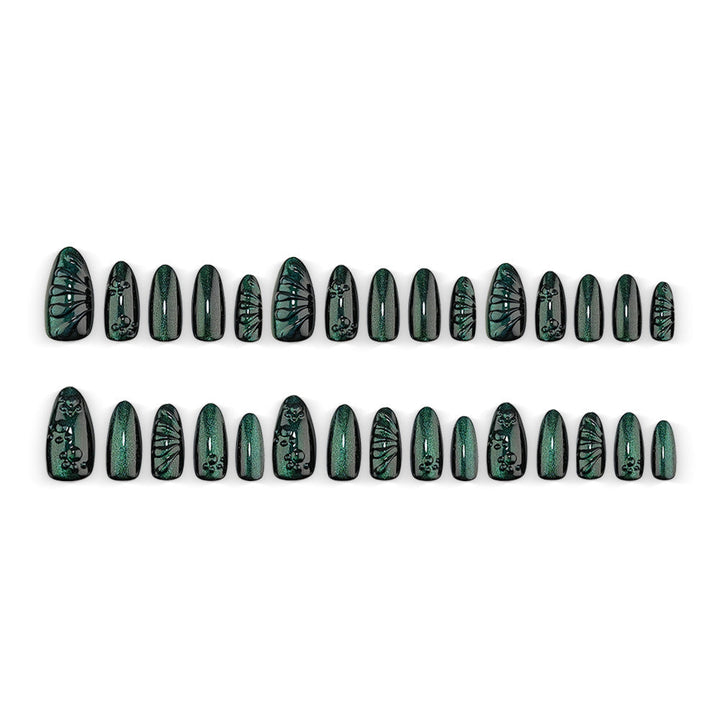 Artificial nails with shimmering wave design Kalsten
