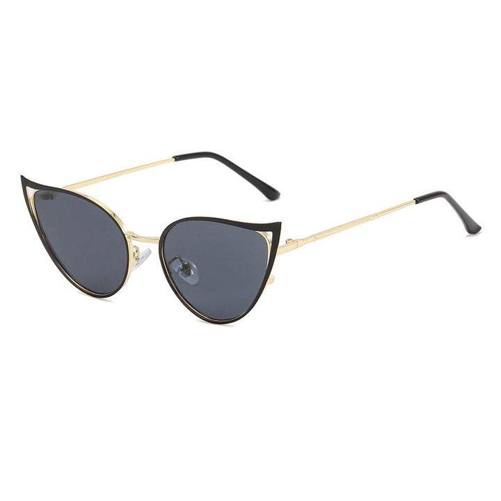 Women's Cat-Eye Sunglasses with Elegant Metal Frame and UV Protection Kalsten