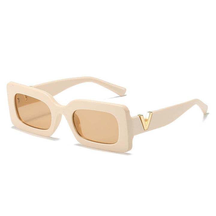 Women's fashionable square sunglasses with stylish metal embellishment Kalsten