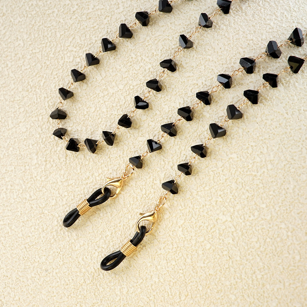 Heart-Shaped Beaded Eyewear Chain Kalsten