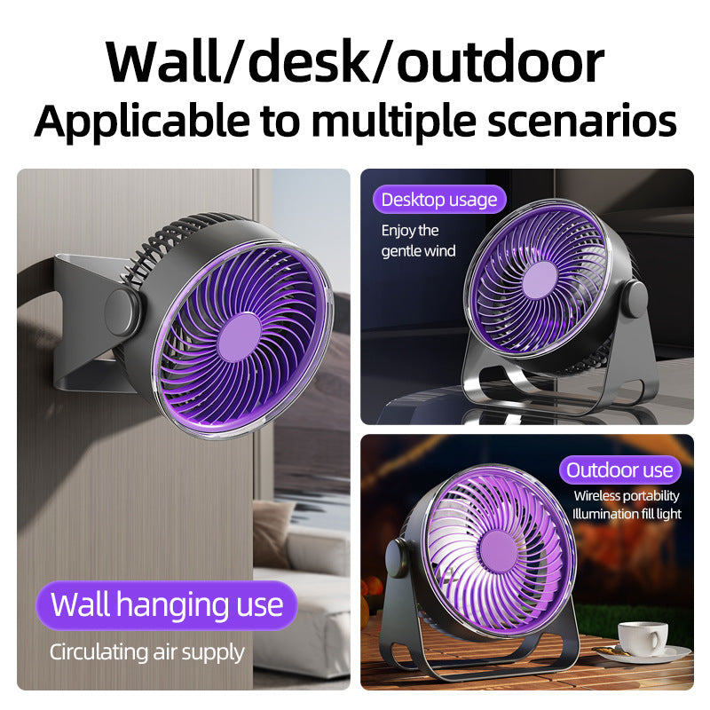 Unisex Versatile Desk and Wall Fan with Adjustable Speed Kalsten