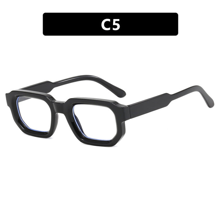 Women's geometric sunglasses with stylish transparent frame and polarized lenses Kalsten