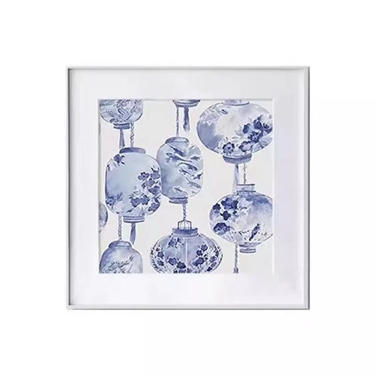 Framed Decorative Lantern Art