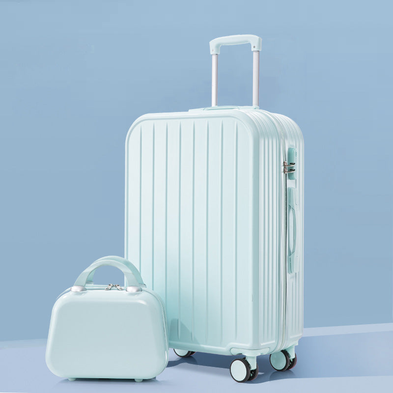 Unisex Stylish Ridged Hard-Shell Suitcase Kalsten