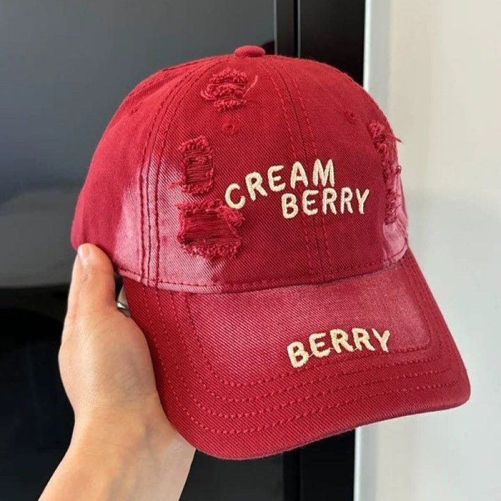 Women's Distressed Denim Baseball Hat Kalsten