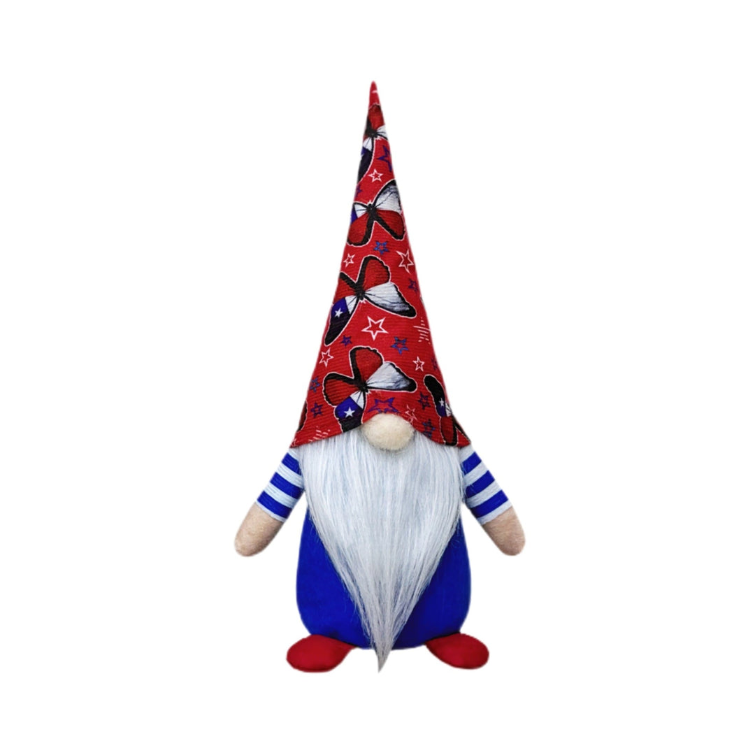 Unisex nan large decorative gnome figure made of fabric with long pointed hat and artificial beard Kalsten