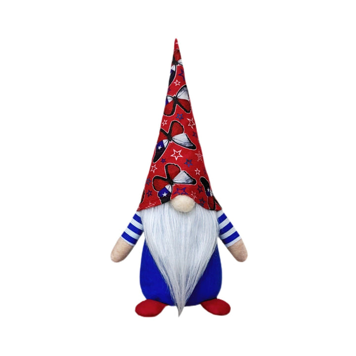 Unisex nan large decorative gnome figure made of fabric with long pointed hat and artificial beard Kalsten