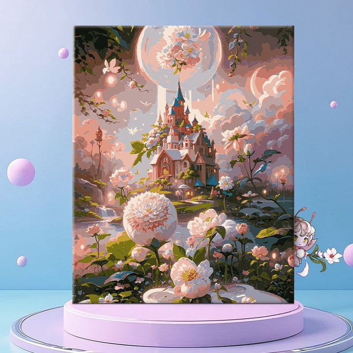 Whimsical Floral Fantasy Canvas Wall Art Kalsten