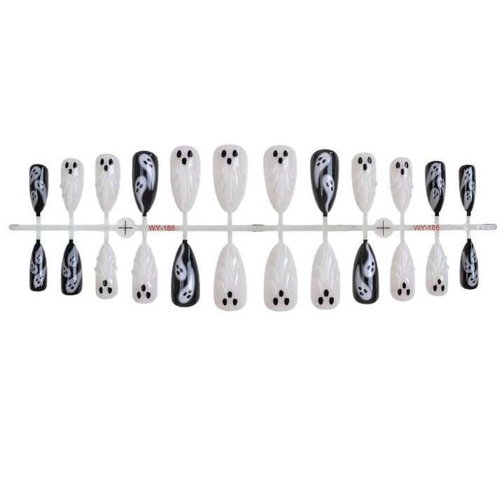 Ghost-Themed Press-On Nail Art Set Kalsten