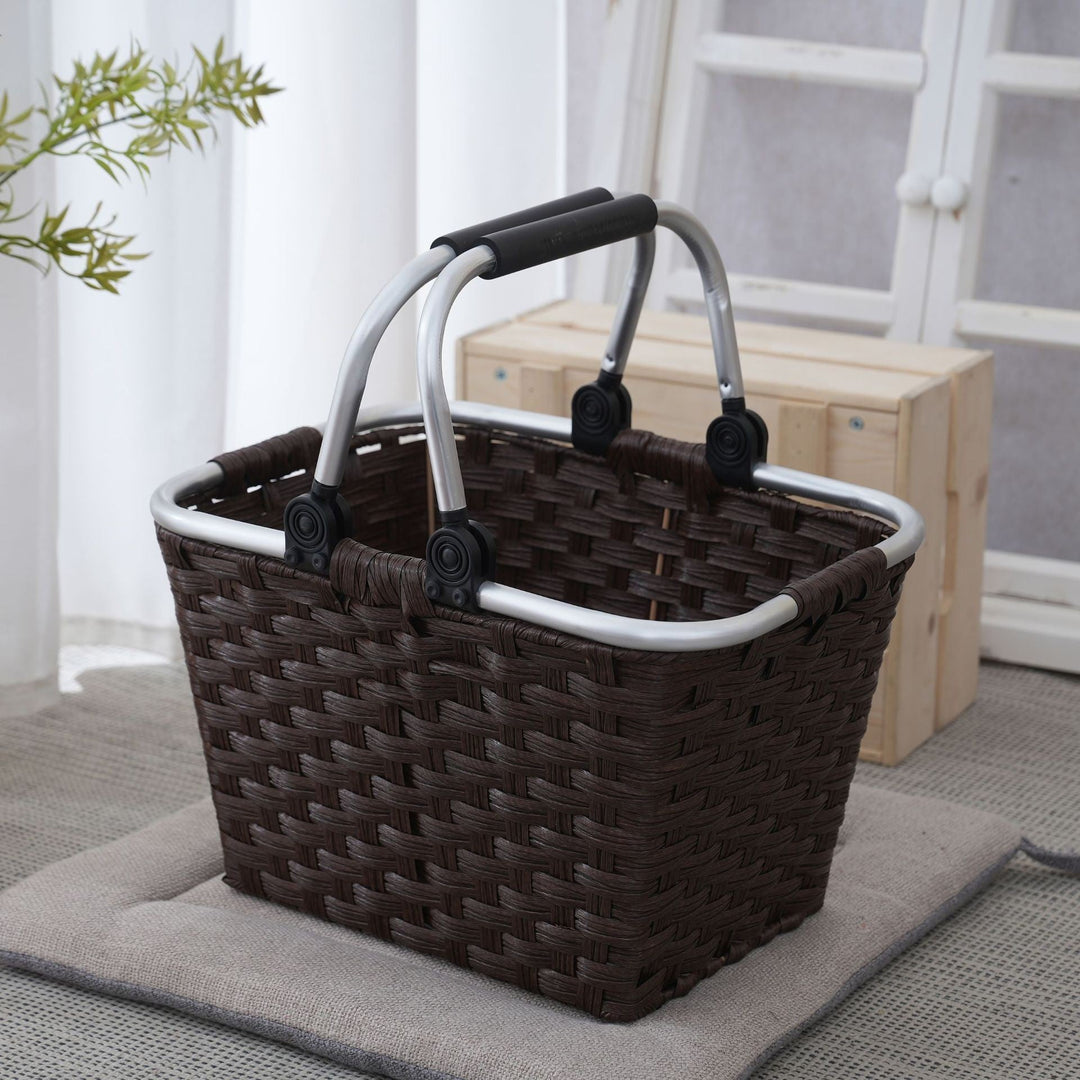Practical shopping basket with aluminum handles Kalsten