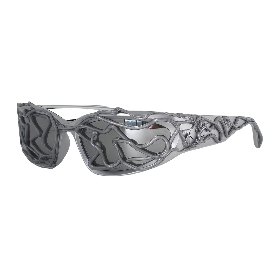 Women's Sporty Sunglasses with Innovative, Textured Frame Kalsten