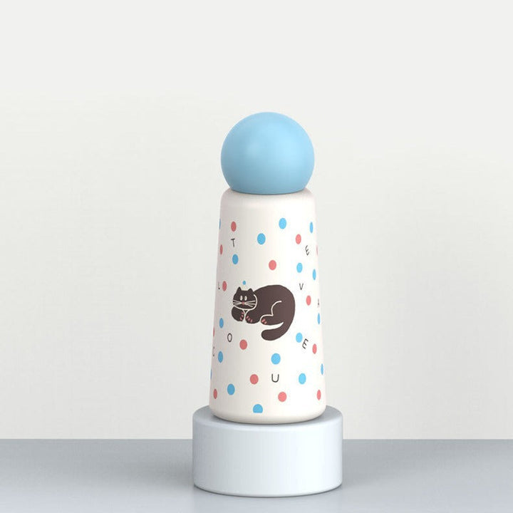 Women's insulated drinking bottle with playful dog design Kalsten