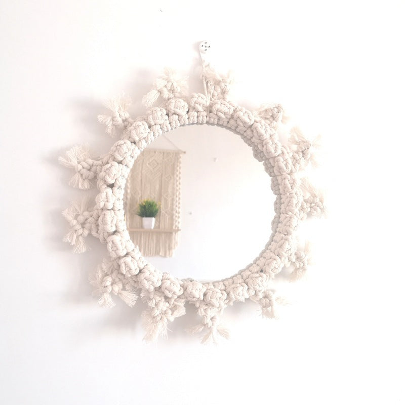 Decorative Macrame Wall Mirror Acalora