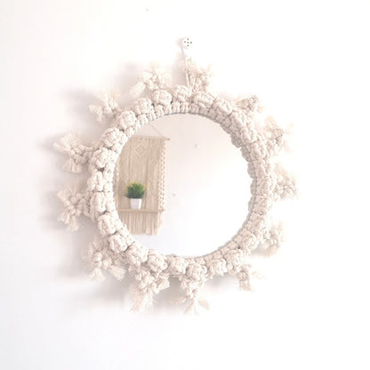 Decorative Macrame Wall Mirror Acalora