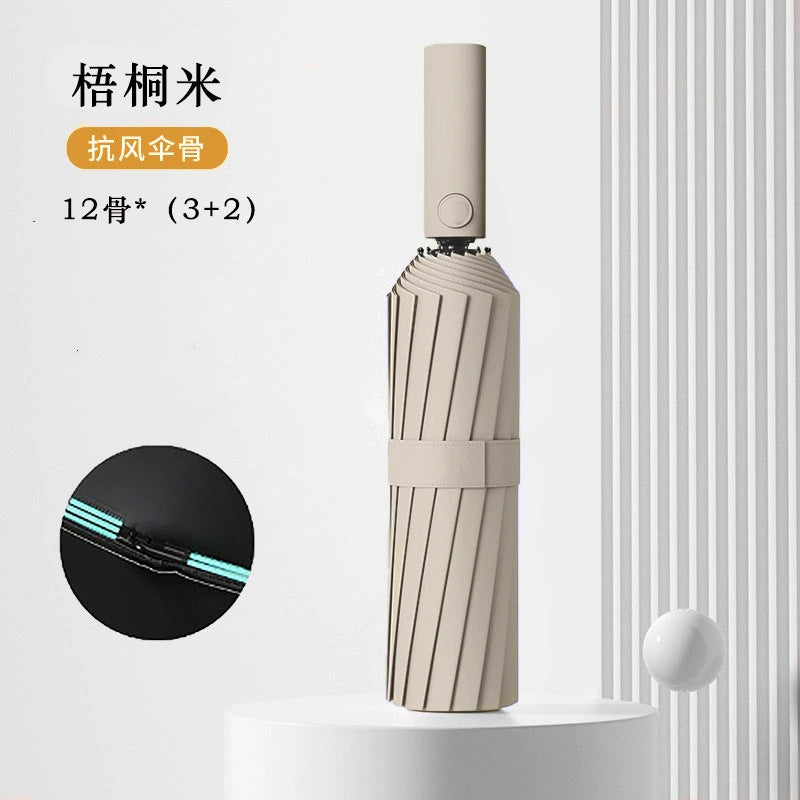 Women's Folding Umbrella with Ergonomic and Elegant Handle Kalsten